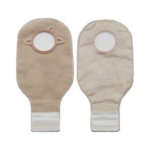 New Image 2-Piece Drainable Ostomy Pouch with Clamp Closure, Ultra-Clear, 4 Inch - Box of 10 - Image 1