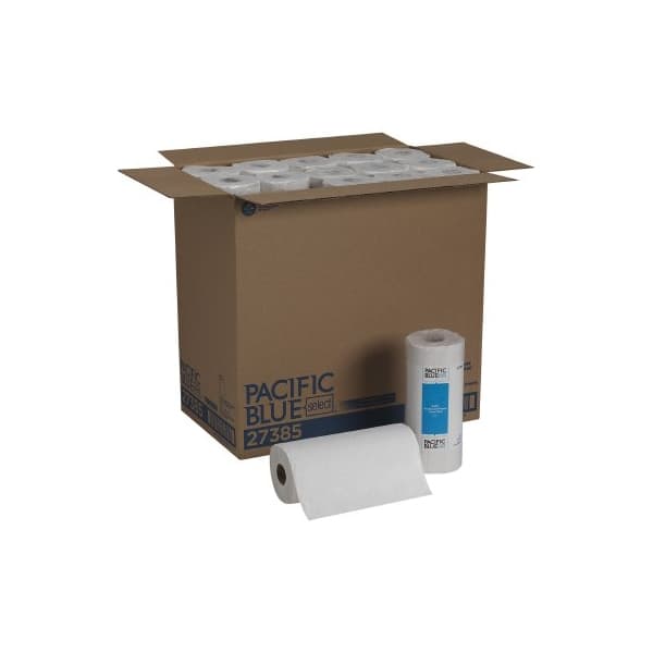 Pacific Blue Select Kitchen Paper Towel White 2-Ply 85 Sheets, 8-4/5 x 11 Inch - Each - Image 1