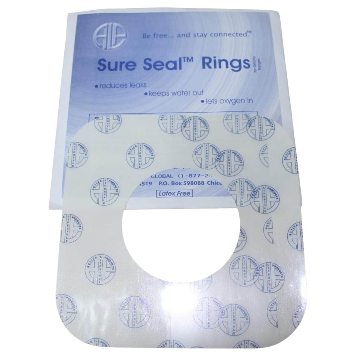 Active Lifestyle Sure Seal Ring Medium Square, 2-1/4" to 2-3/4" Flange - Package of 10 - Image 1