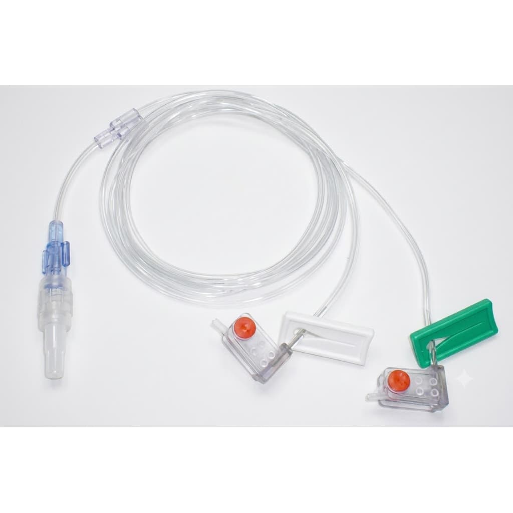 Alimed Multi-Lumen Subcutaneous Infusion Set, 24 Gauge x 2, 9 mm, 36 Inch - Box of 10 - Image 1