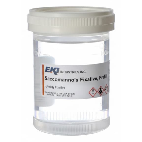 EK Industries Fixative Saccomanno's, Prefill, 120 ml - Case of 50 - Image 1