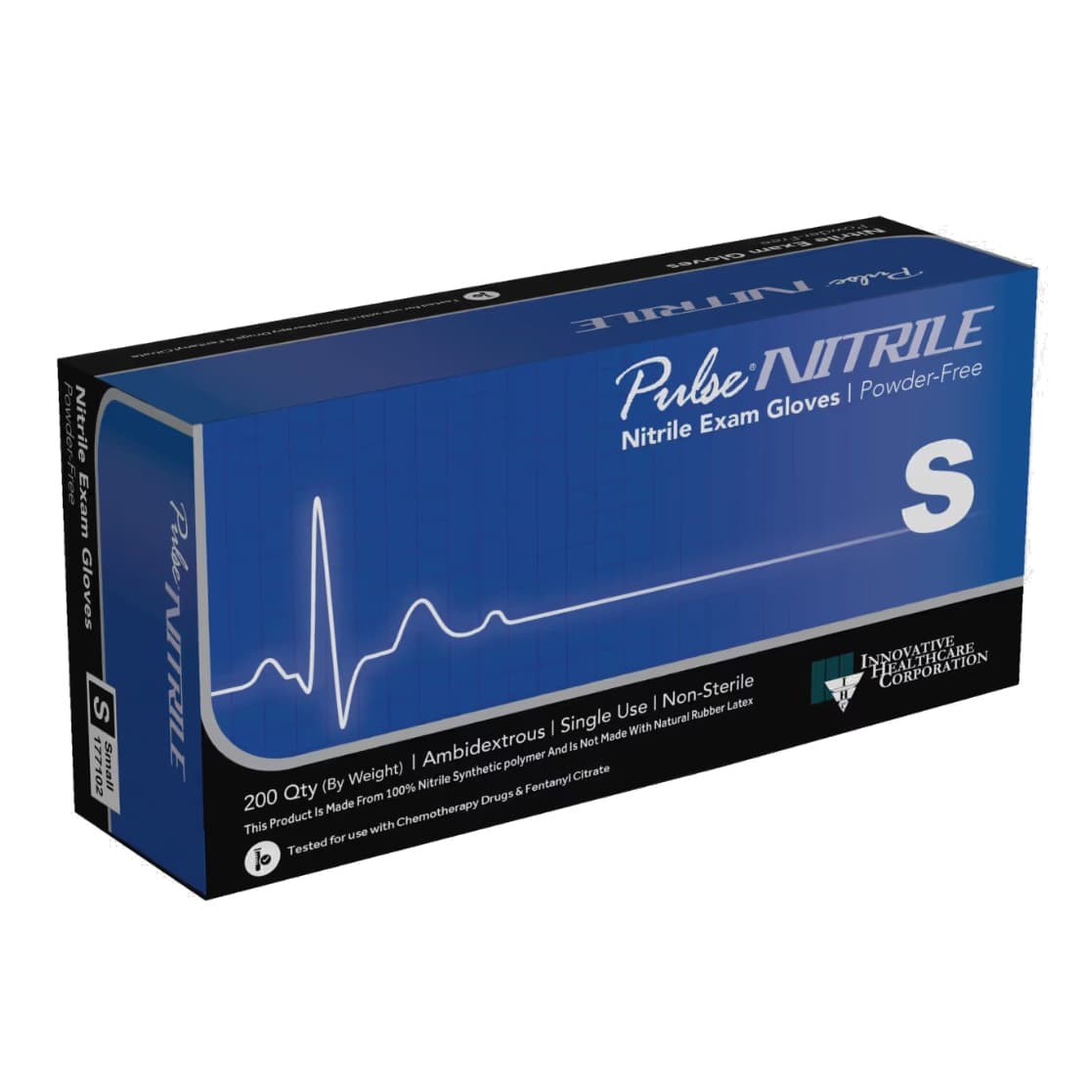 Pulse Nitrile Series 177 Powder Free Exam Gloves, Small - Case of 2000 - Image 1