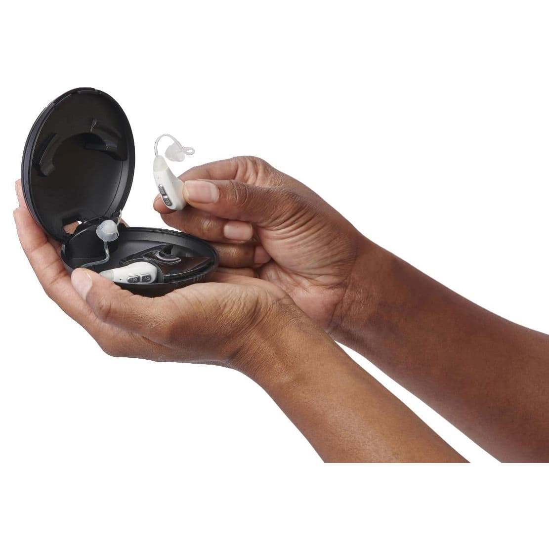 Medline Rechargeable Digital BTE Hearing Aid with Bluetooth - White - Image 3