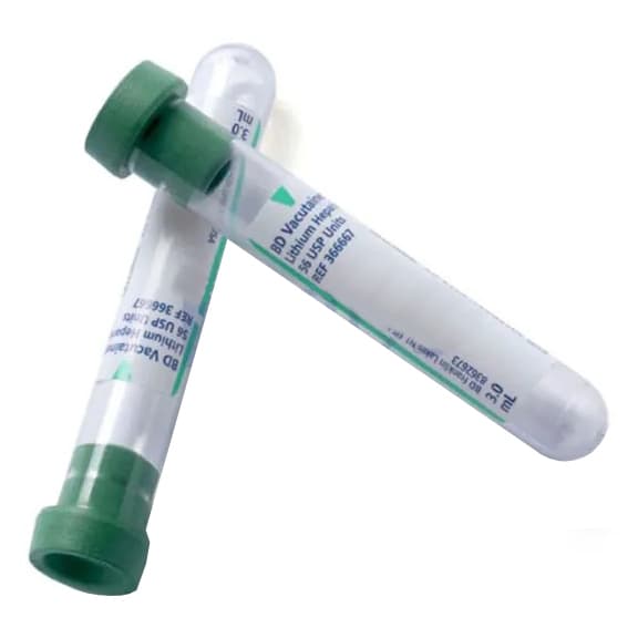 BD Vacutainer Lithium Heparin Tubes, 13 x 75 mm, 3 mL - Case of 1000 - Image 1