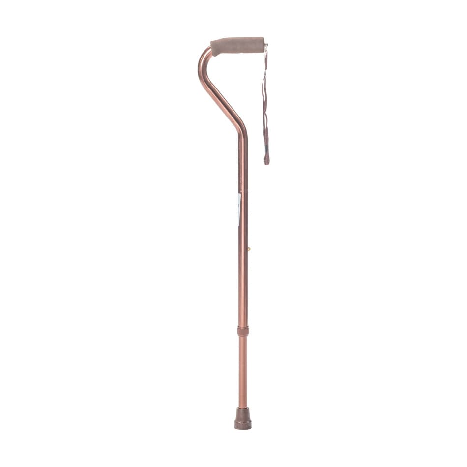 Drive Offset Handle Aluminum Cane, Bronze - Case of 6 - Image 1