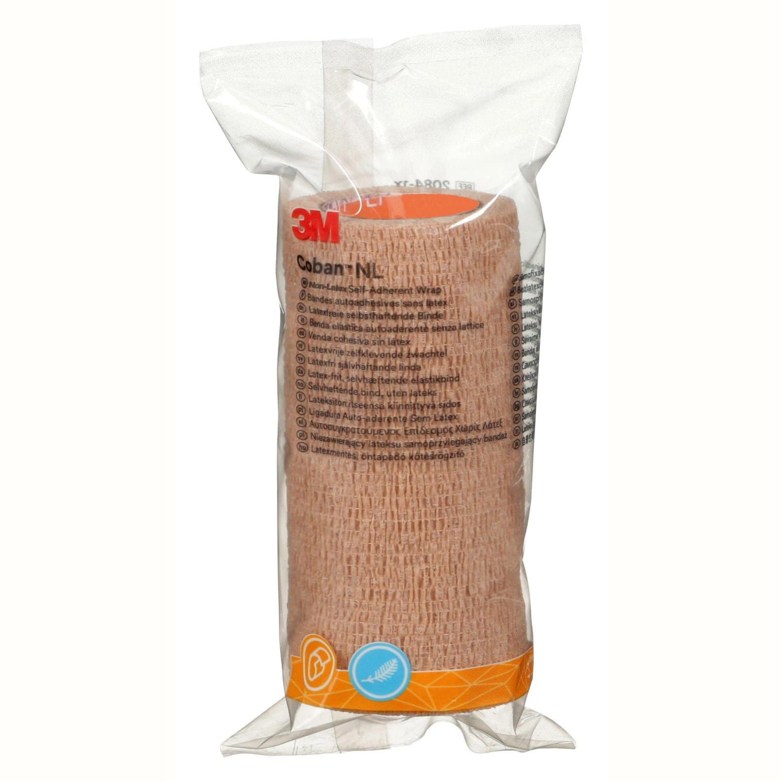 3M Coban NL Cohesive Bandage Tan NonSterile, 4 Inch x 2 Yard - Case of 18 - Image 1