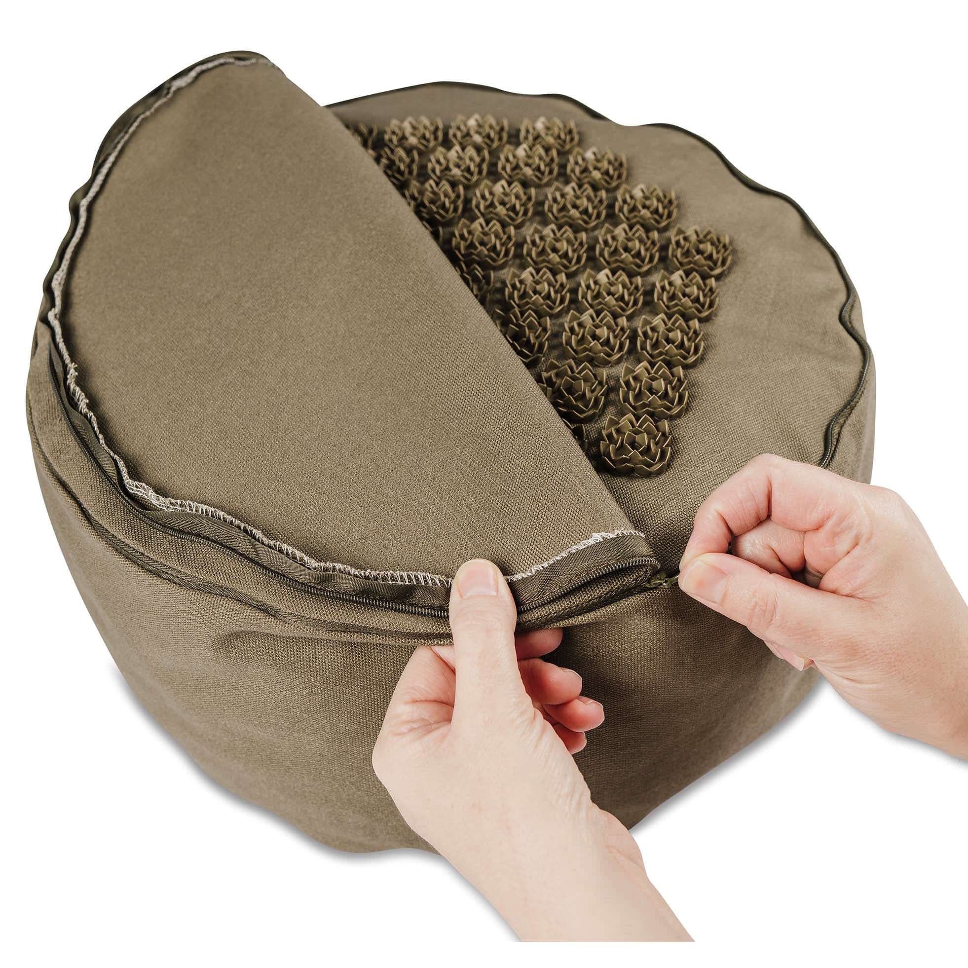 Acutens Kanjo Acupressure Floor Cushion, Brown - Image 4