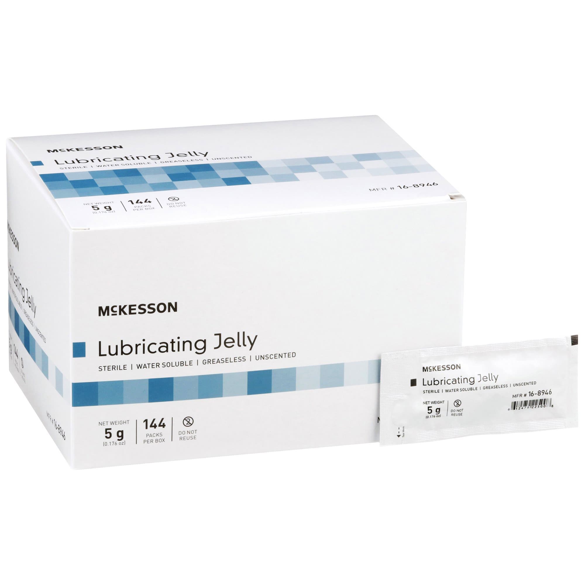 McKesson Lubricating Jelly, 5 Gram, Individual Packet - Case of 864 - Image 1