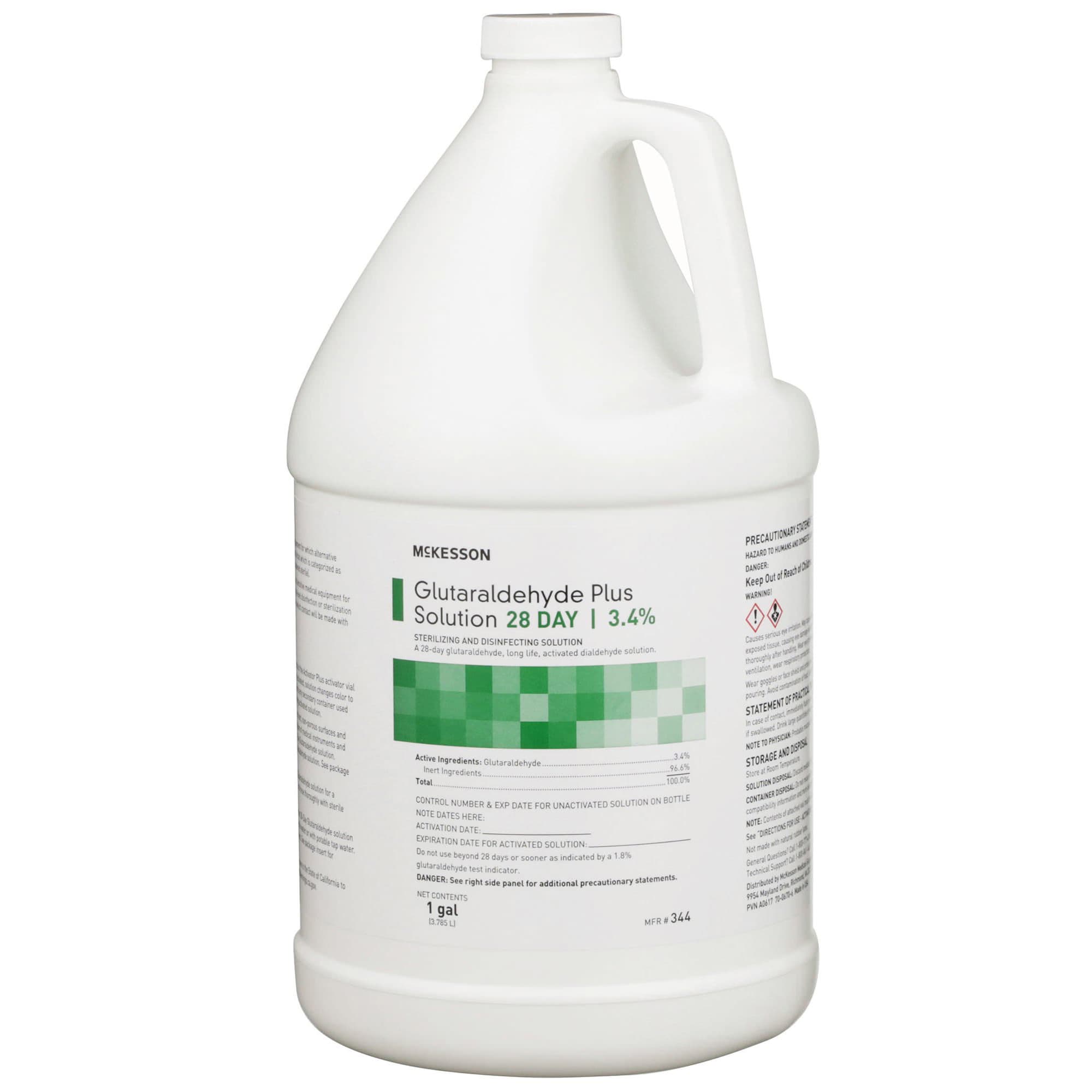 McKesson Regimen 3.4% Glutaraldehyde Plus 28 Days High-Level Disinfectant Solution, Jug, 1 Gallon - Image 1