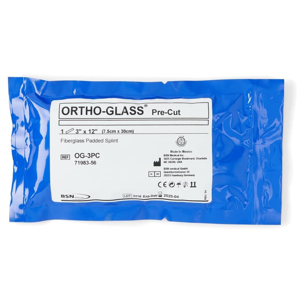 Ortho-Glass Pre-Cut Splints, 3 Inch x 12 Inch - Box of 10 - Image 1