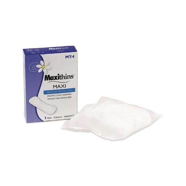 Hospeco Maxithins Maxi Regular Absorbency Feminine Pad - Case of 250 - Image 3