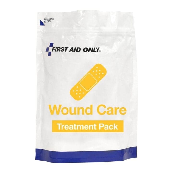 First Aid Only Wound Care Treatment Pack in Portable Resealable Bag - Case of 6 - Image 1