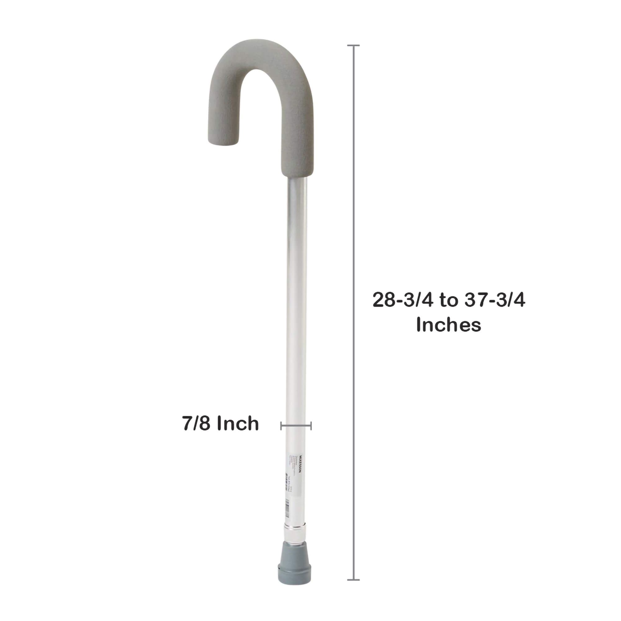 McKesson Aluminum Foam Grip Round Handle Cane - Image 4
