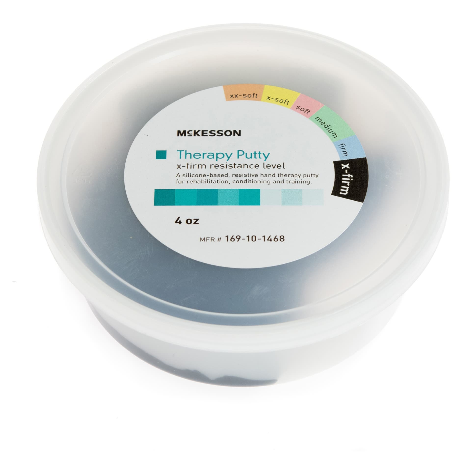 McKesson Black Therapy Putty, Extra Firm, 4 oz. - Image 1
