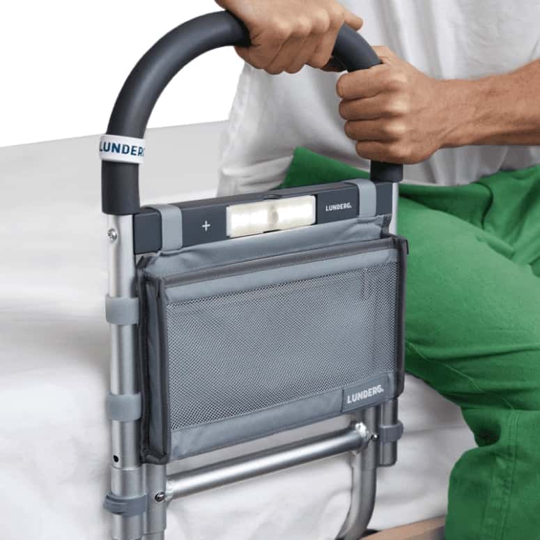 Lunderg Bed Rail for Elderly Adults Safety with Motion Light