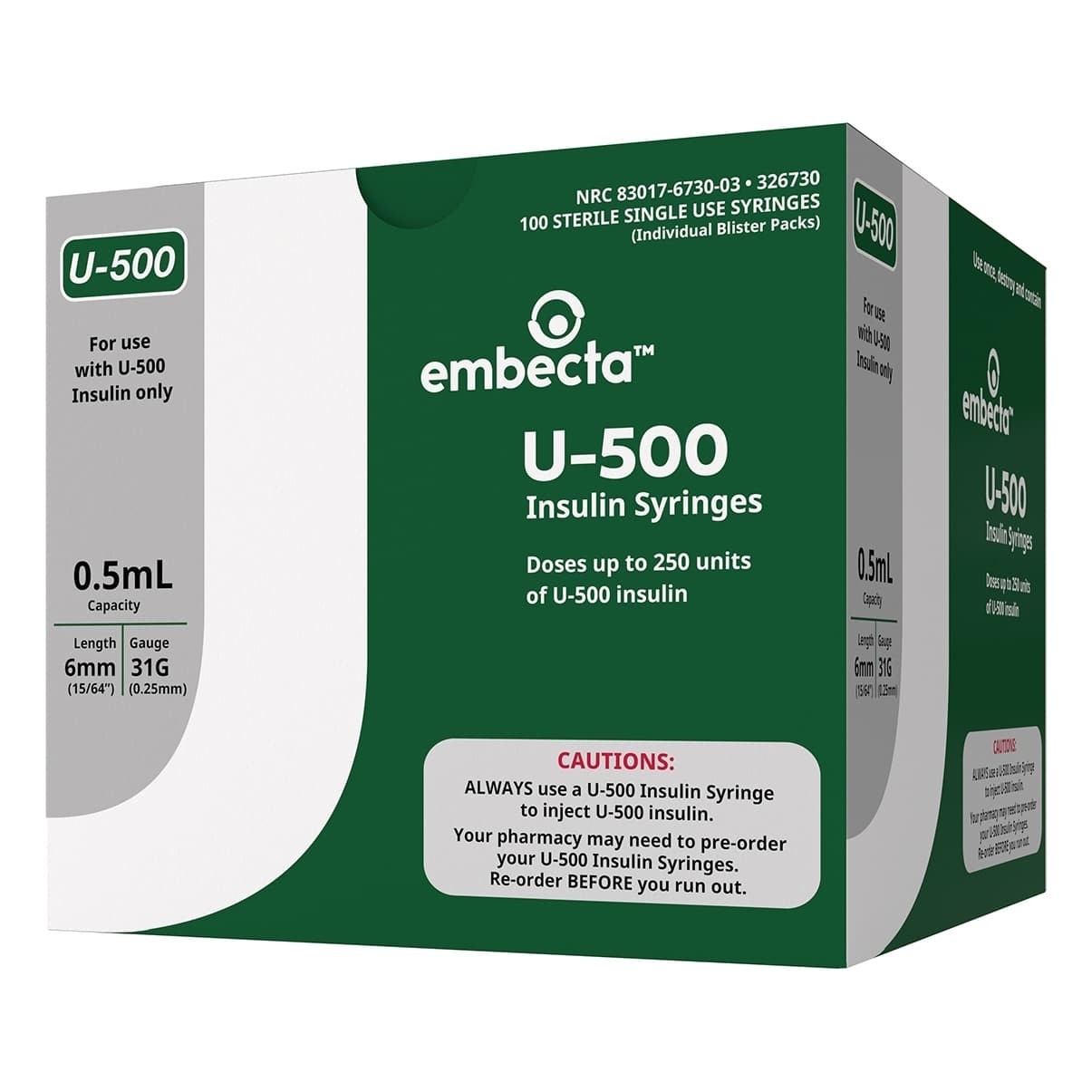 Embecta U-500 Insulin Syringes - Image 4