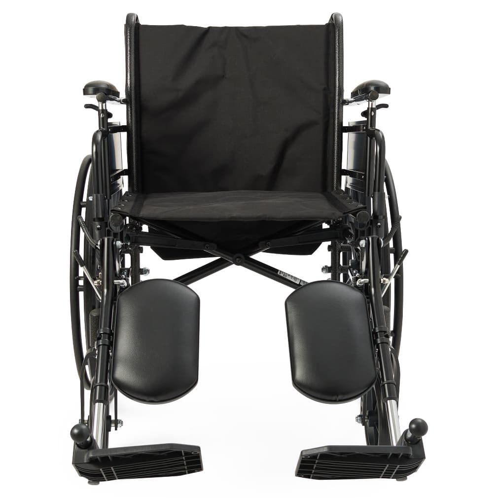 Medline Guardian K3 lightweight Wheelchair 20"W x 16"D Seat with Height-Adjustable Desk Length Arm and Elevating Leg Rests - Image 1