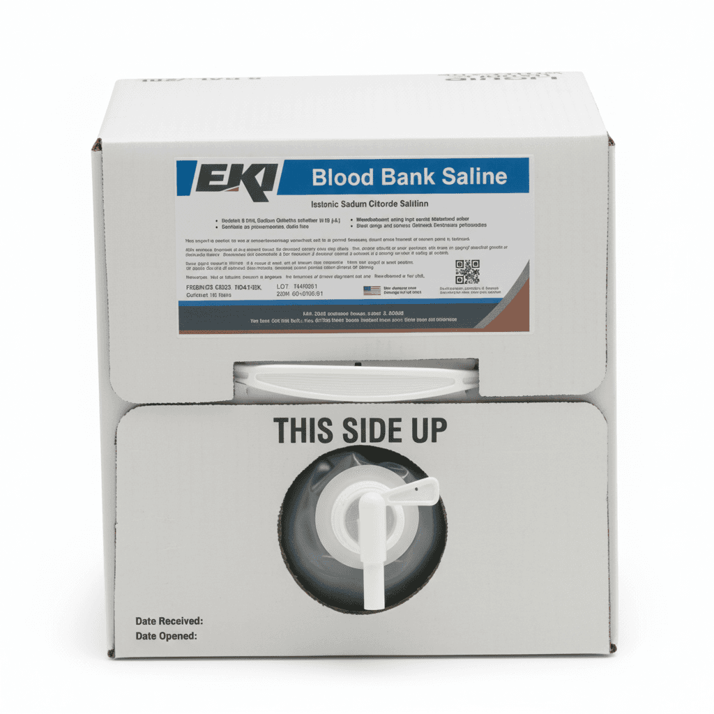 Immunohematology Reagent Saline Blood Bank 0.85%, 20 Liter