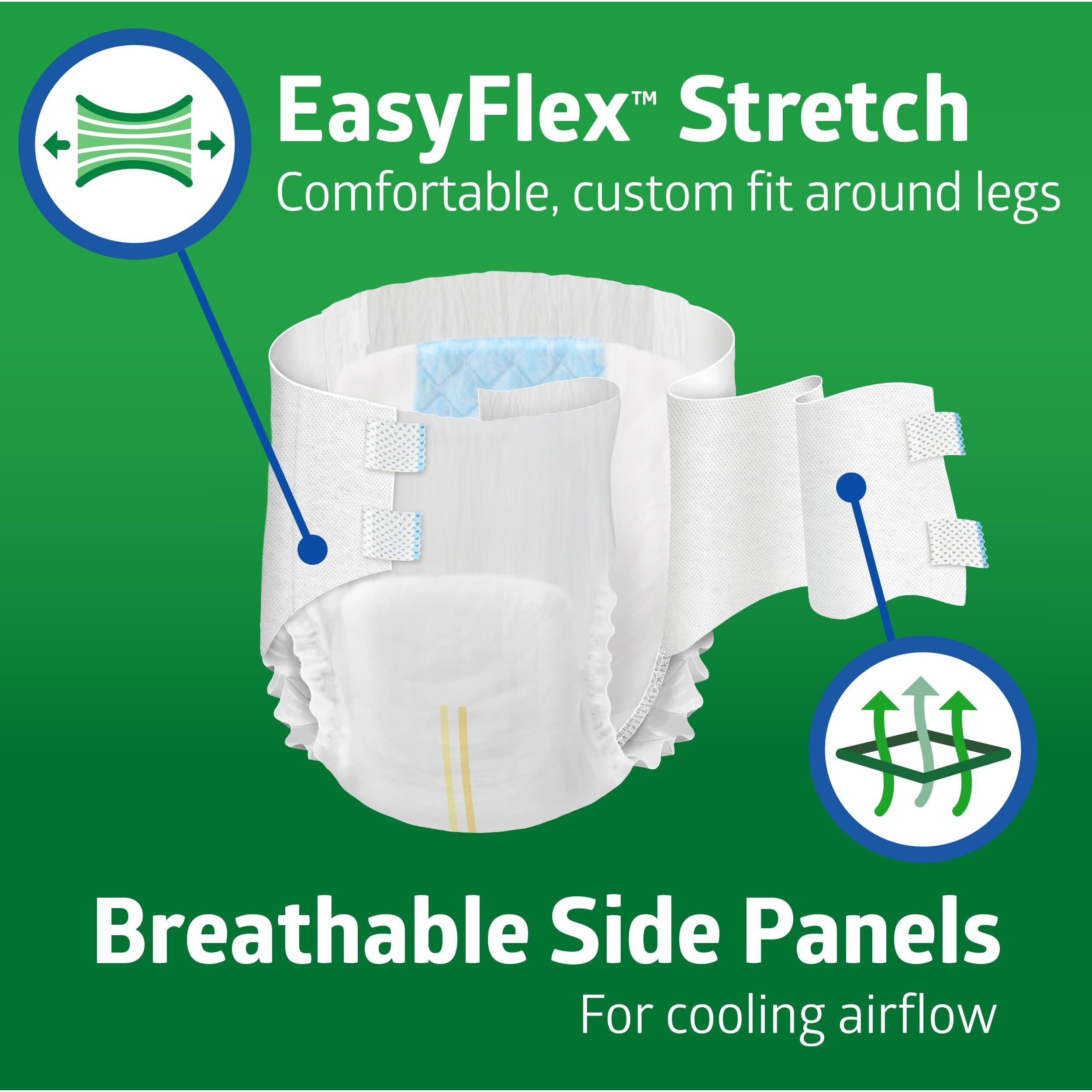 Medline FitRight 3XL Disposable Bariatric Briefs - Image 6