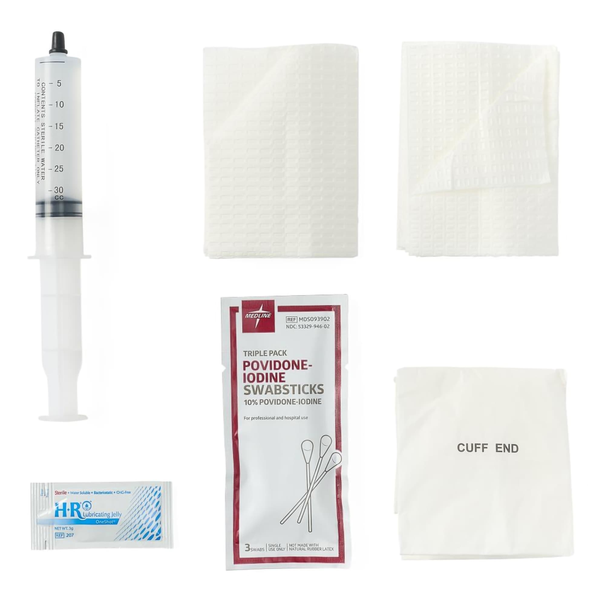 Medline Foley Catheter Insertion Tray with PVP Swabstick - Image 3