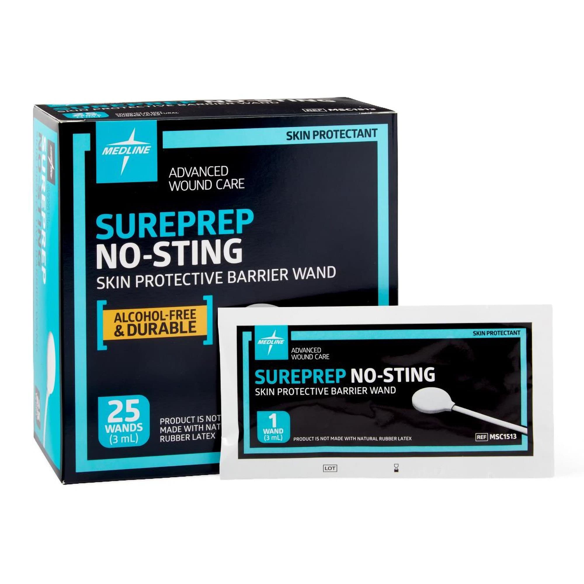 Medline Sureprep No-Sting Skin Barrier Applicator Swab, 3mL - Image 1