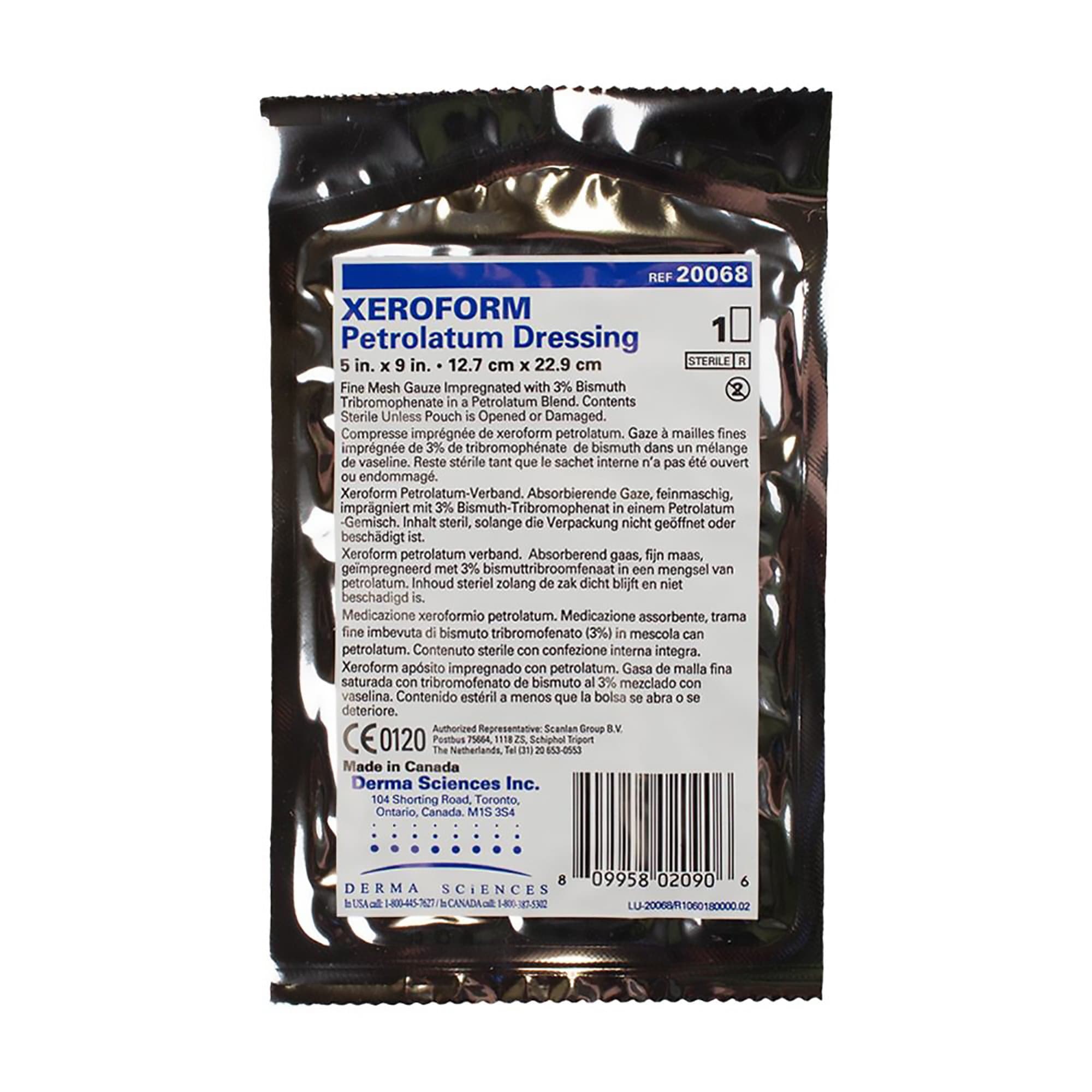 Derma Xeroform Petrolatum Impregnated Dressing, 5 x 9 Inch - Image 1