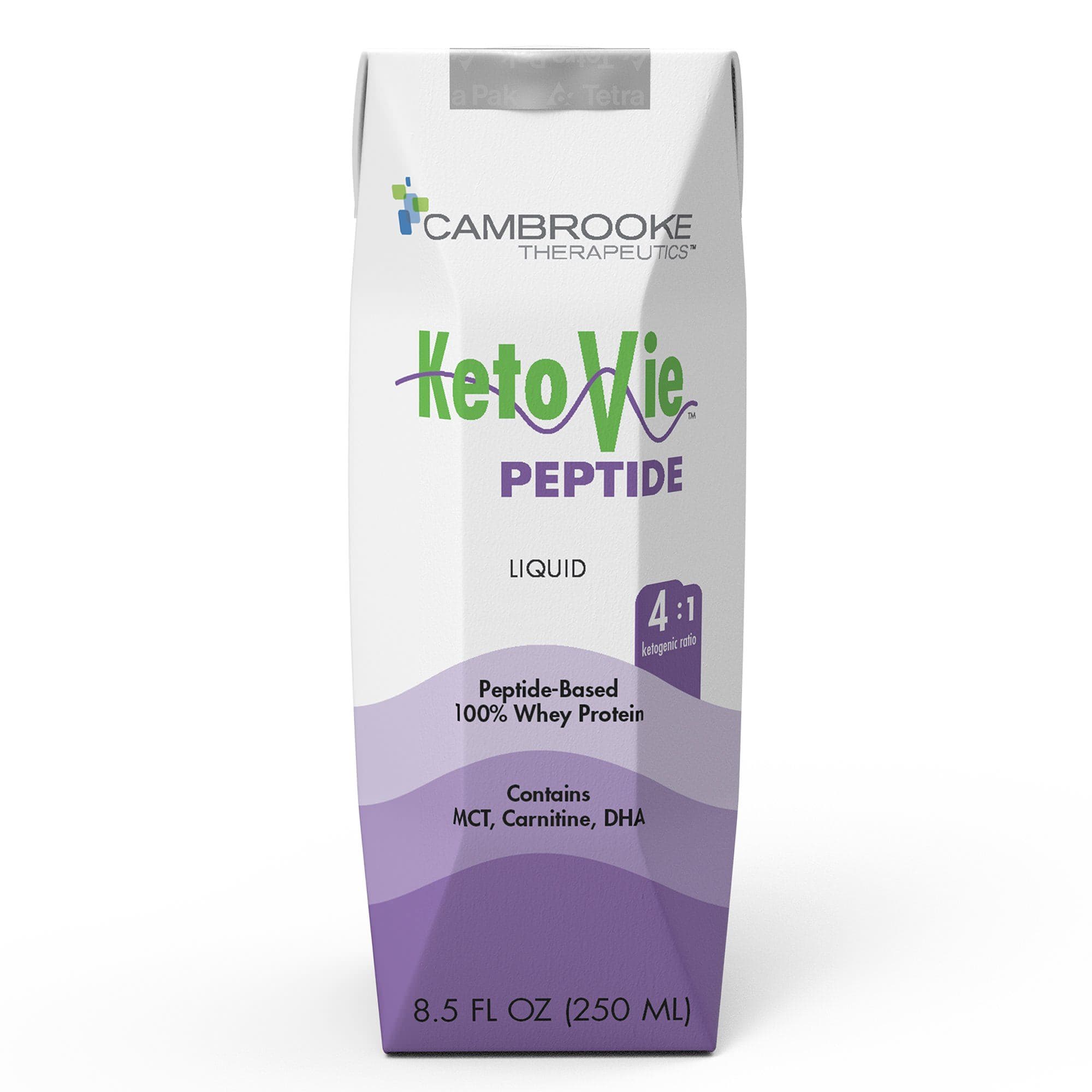 KetoVie Peptide 4:1 Oral Supplement Tube Feeding Formula, 8.3 oz - Case of 30 - Image 1