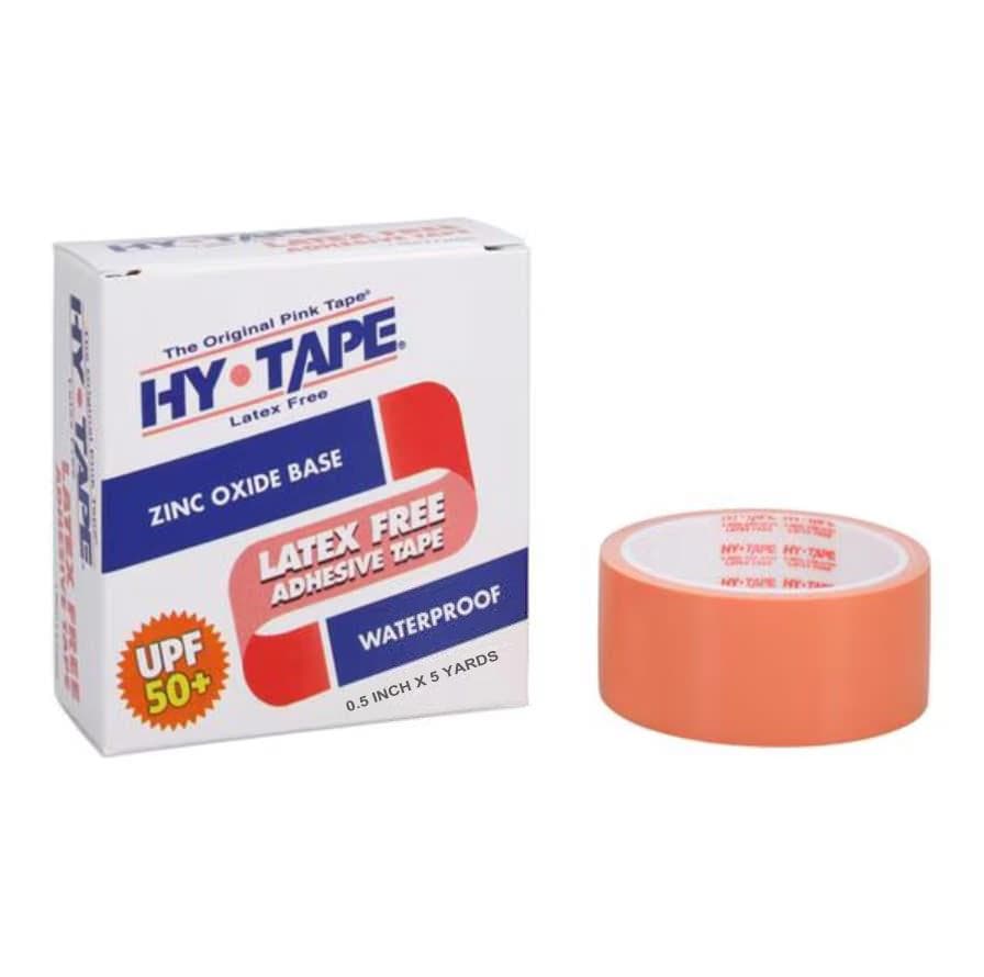 Hy-Tape Original Zinc Oxide Based Pink Tape, 0.5 Inch x 5 Yard - Each - Image 1