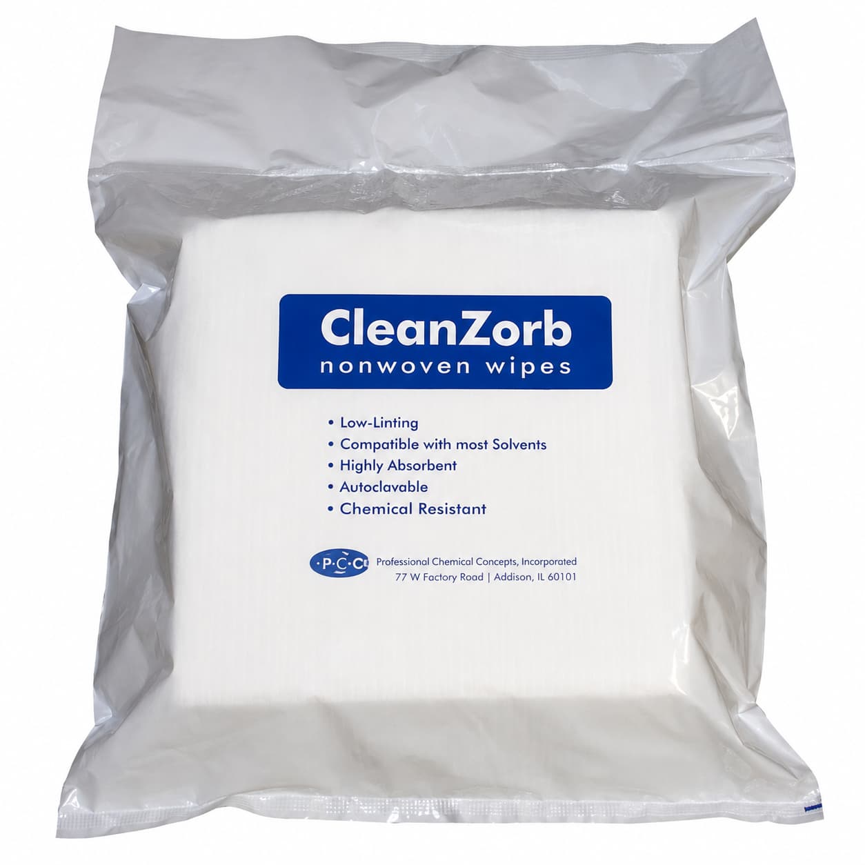 CCRC Cleanroom Wipe Bag, 12 x 12 Inch - Bag of 150 - Image 1