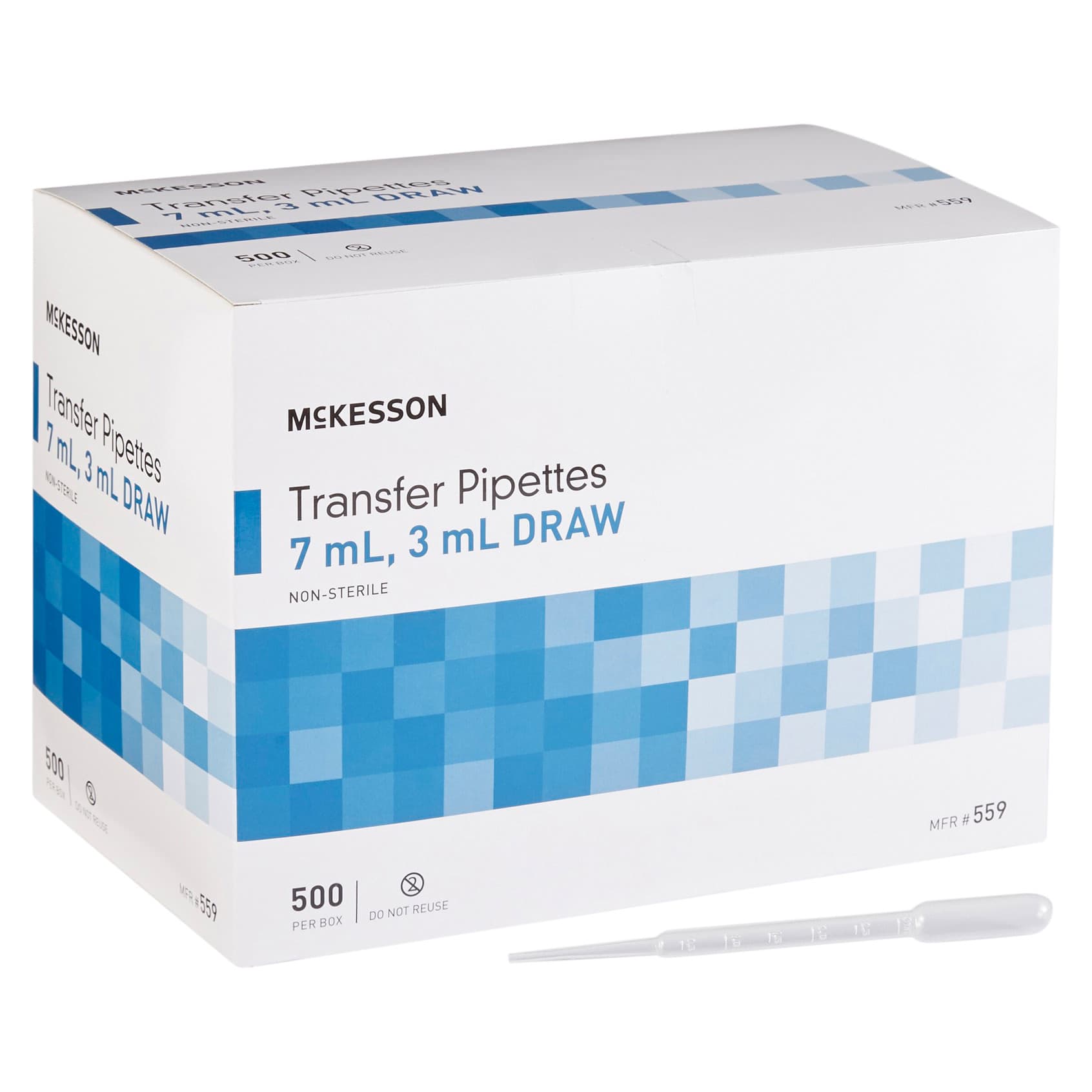 McKesson Transfer Pipette Plain NonSterile