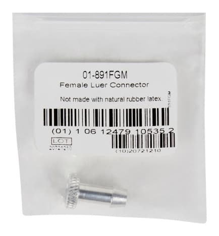 McKesson LUMEON Blood Pressure Female Luer Connectors, Aluminum - Image 2