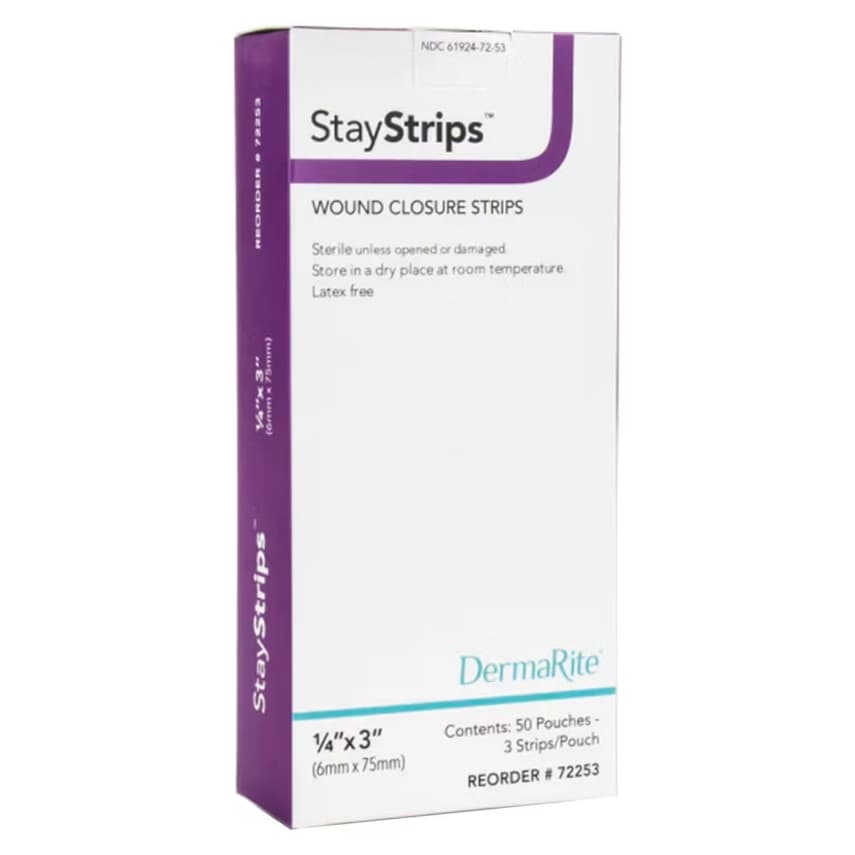DermaRite StayStrips Wound Skin Closure Strip - Image 1