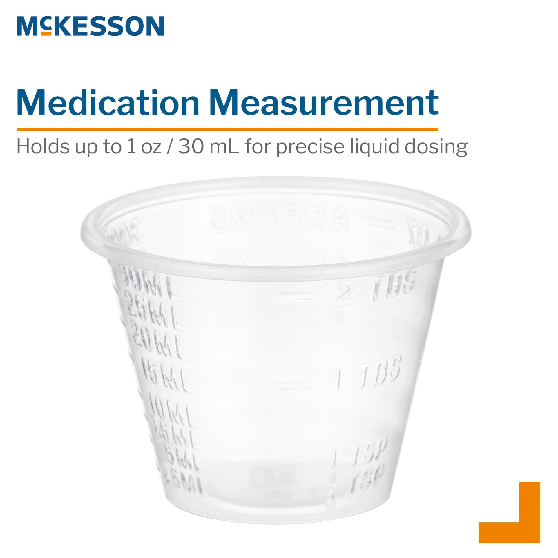 McKesson Graduated Medicine Cup Without Handle Cold Disposable - Image 2