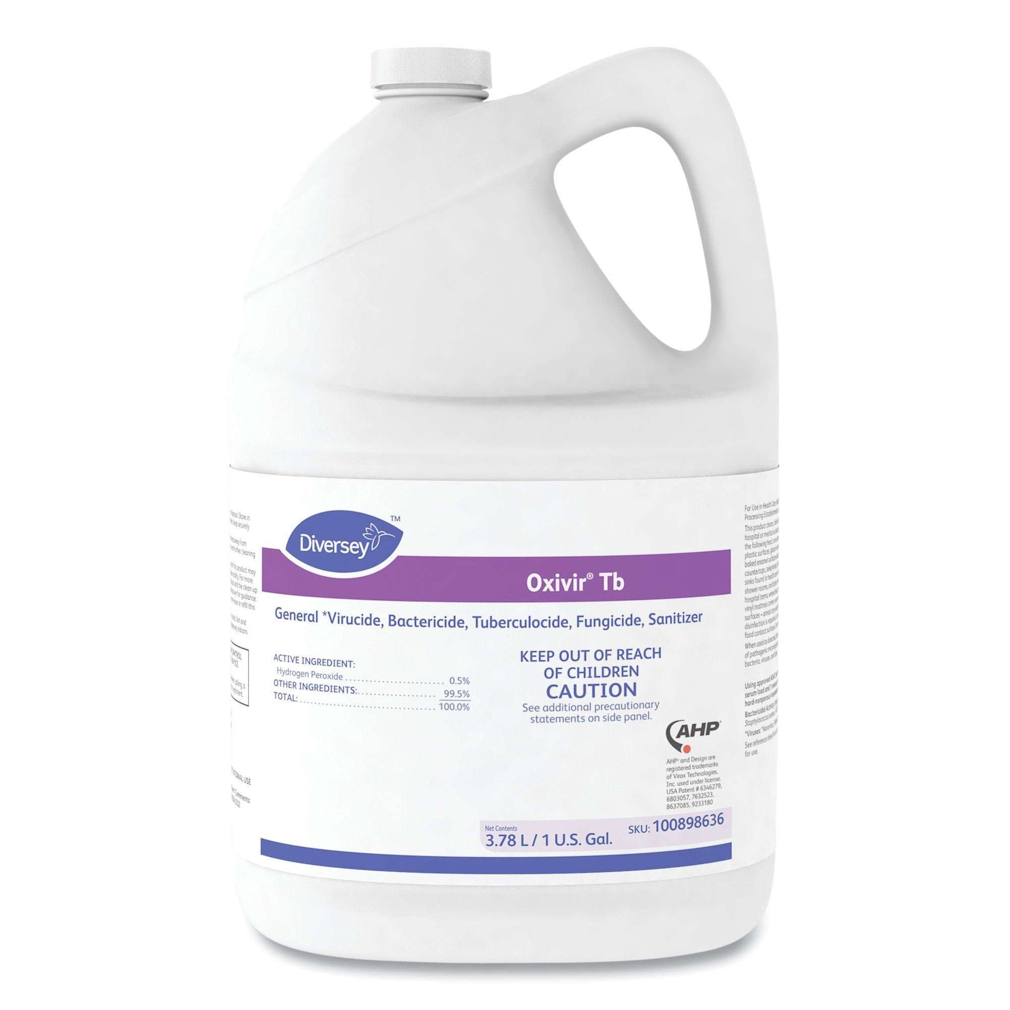 Diversey Oxivir Tb Surface Disinfectant Cleaner, 1 Gallon - Case of 4 - Image 1