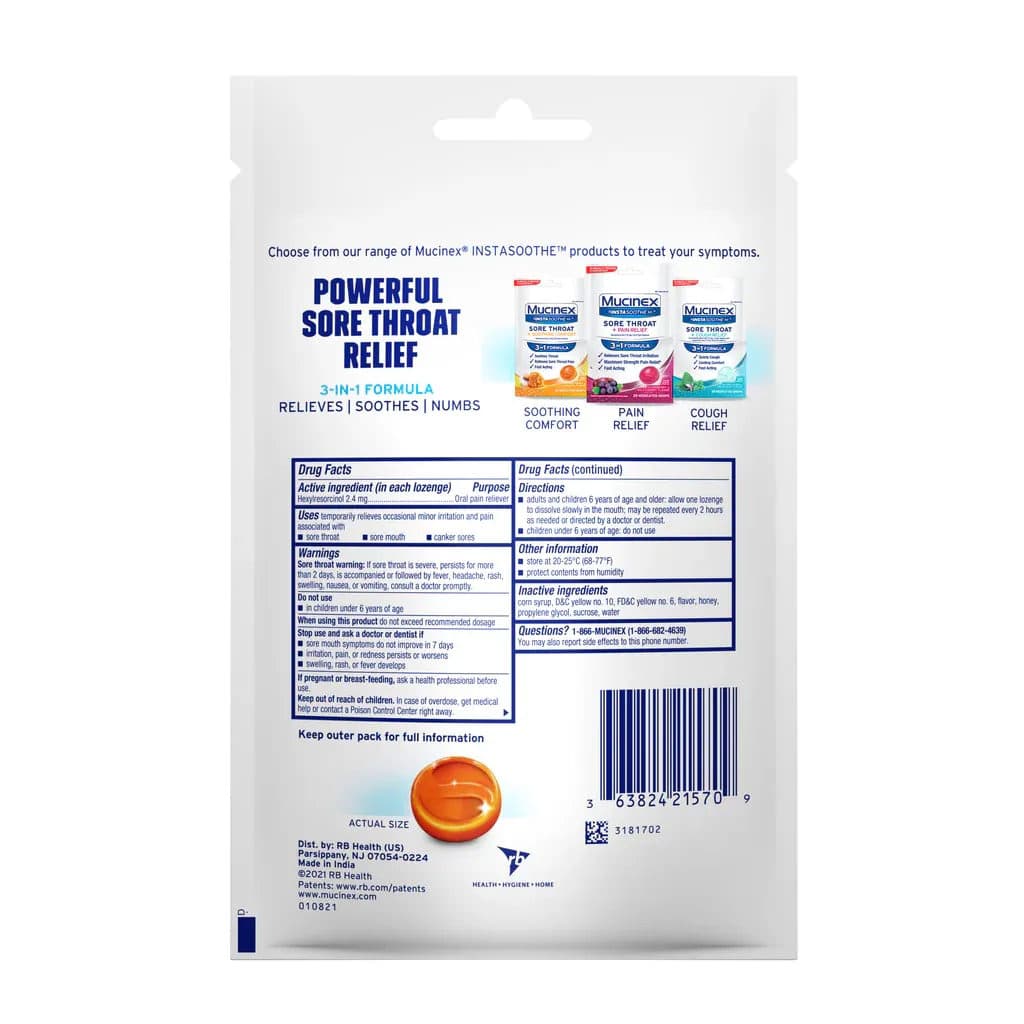 InstaSoothe Sore Throat + Soothing Comfort - 40 Count - Image 2