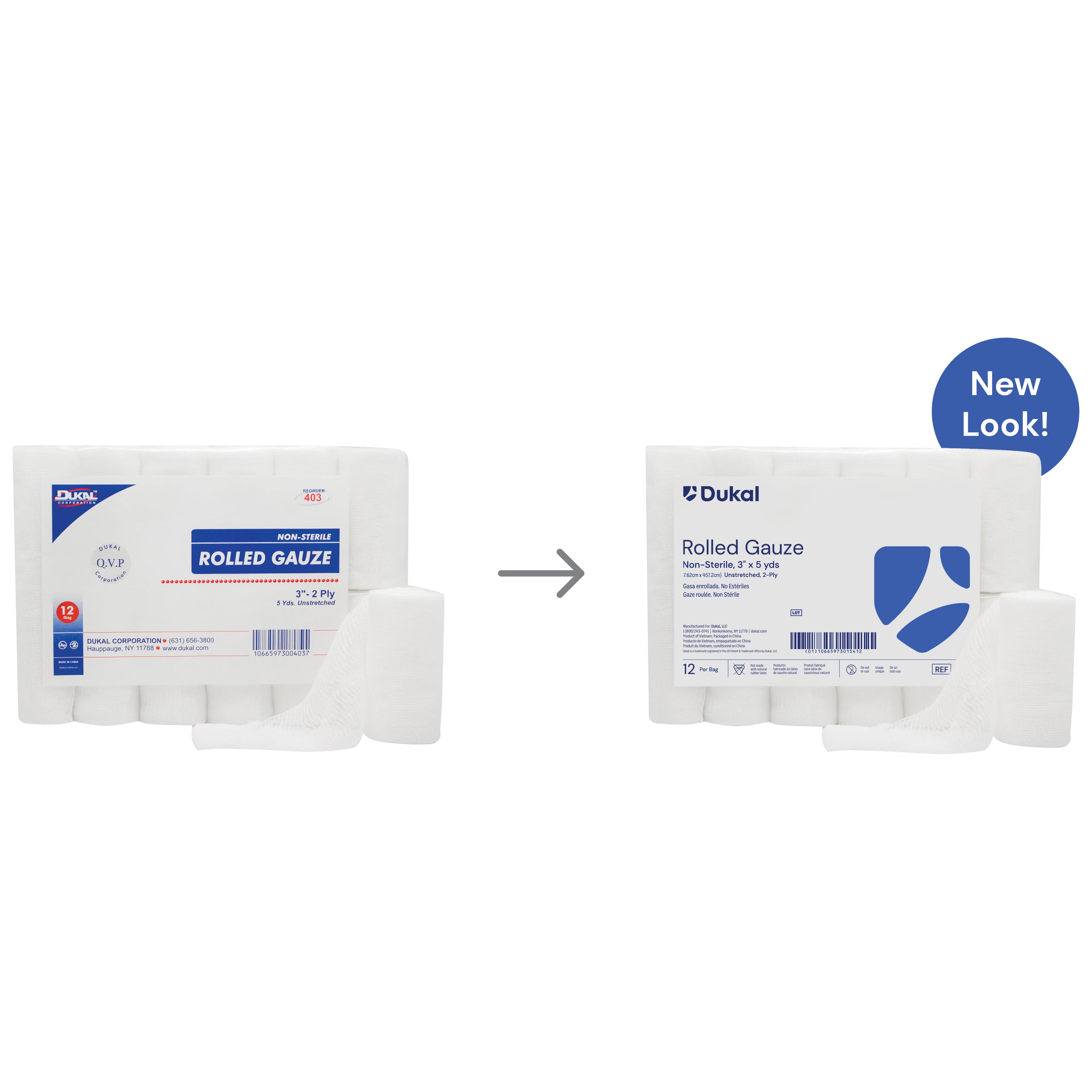 Dukal Fluff Cotton Conforming Bandage, Sterile - Image 2