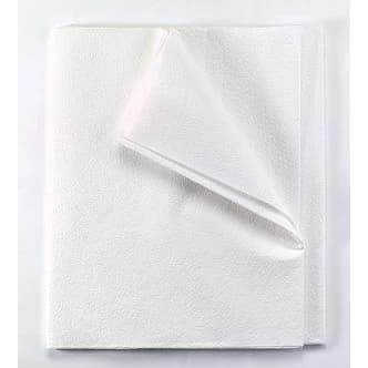 Tidi Bed Sheet White 60 x 96 Inch Standard Disposable - Case of 25