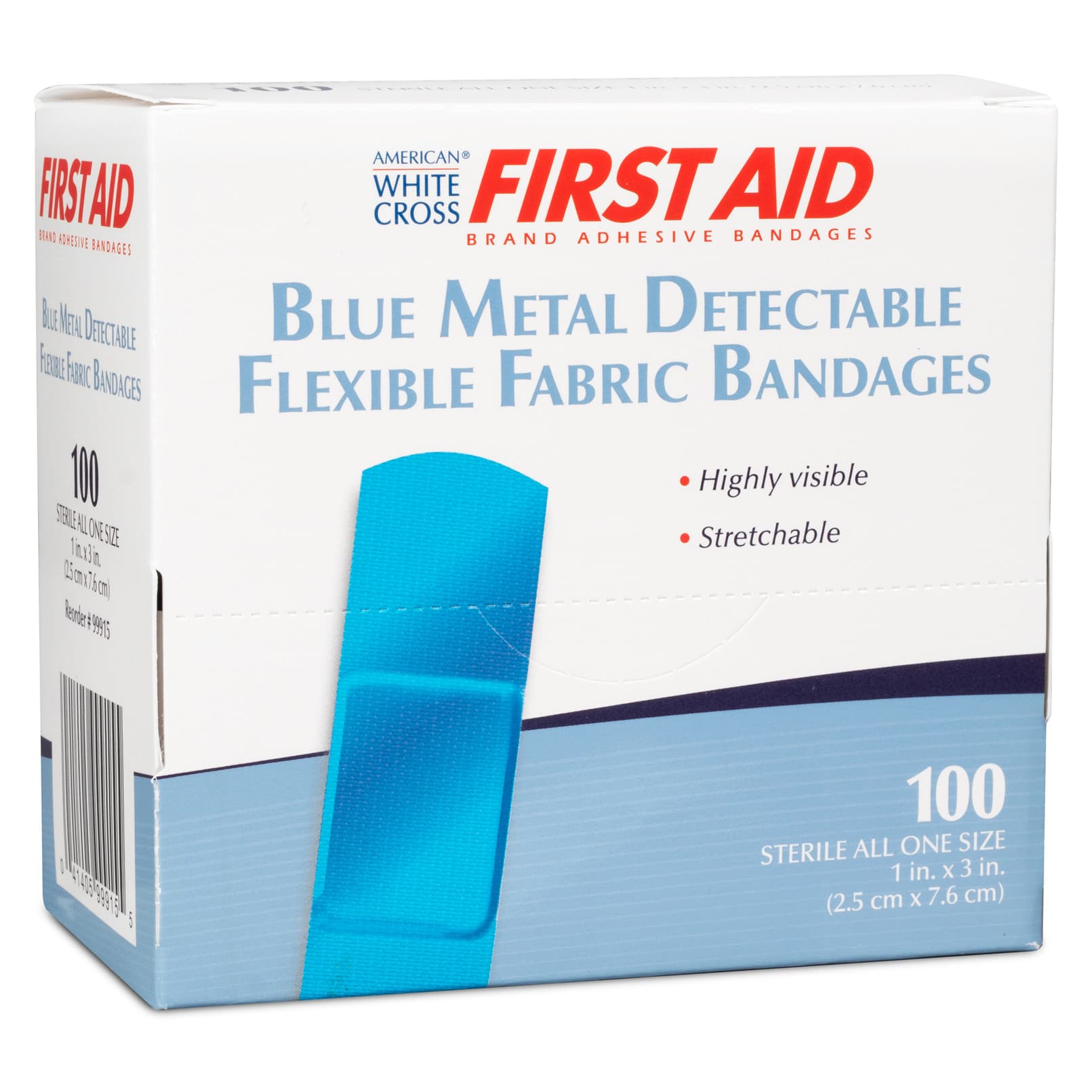 American White Cross Metal Detectable Adhesive Strip - Image 2