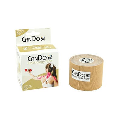CanDo Kinesiology Tape, 2 Inch x 16.5 feet, Beige - Case of 10 - Image 1