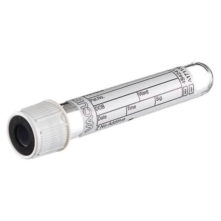 Vacuette Venous Blood Collection Tube Plain Sterile Clear Tube, 13 x 75 mm, 3 mL - Case of 1200 - Image 1