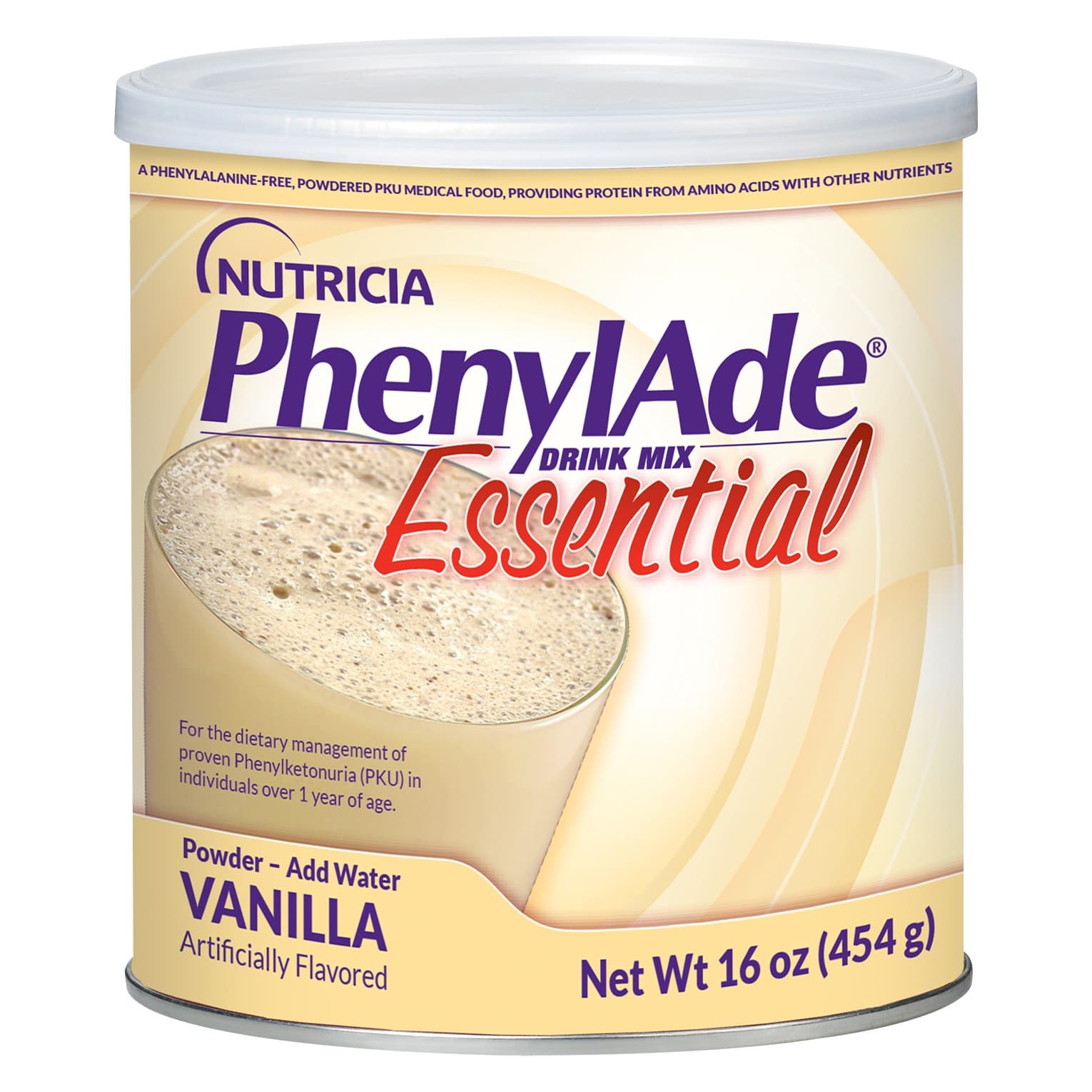 PhenylAde60 Drink Mix, Vanilla, 16 oz. - Each - Image 1