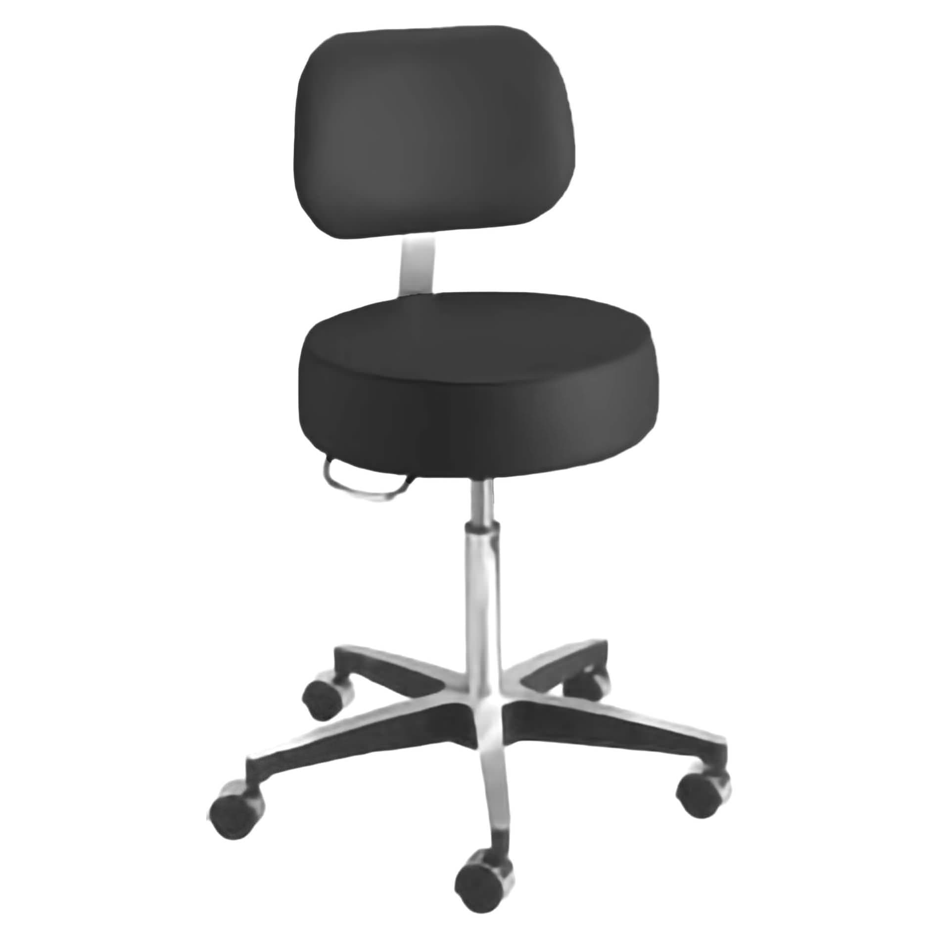 McKesson Exam Stool with Backrest, 17-3/4 to 24-1/2 Inch Height - Each - Image 1