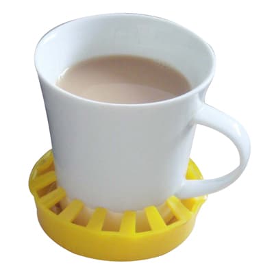 Dycem Non-Slip Molded Cup, Can and Glass Holder, Yellow - Each - Image 1