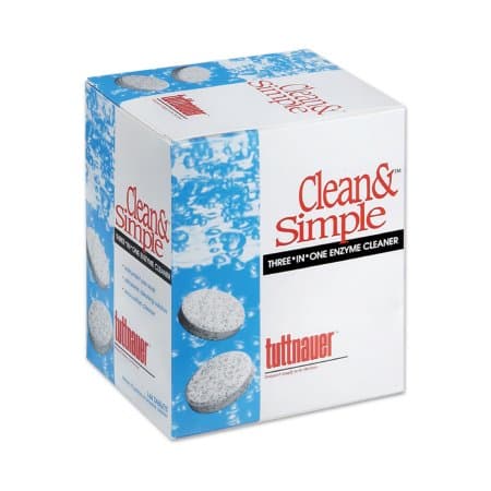 Clean and Simple Ultrasonic-Enzymatic Solution Tablet - Box of 144 - Image 1