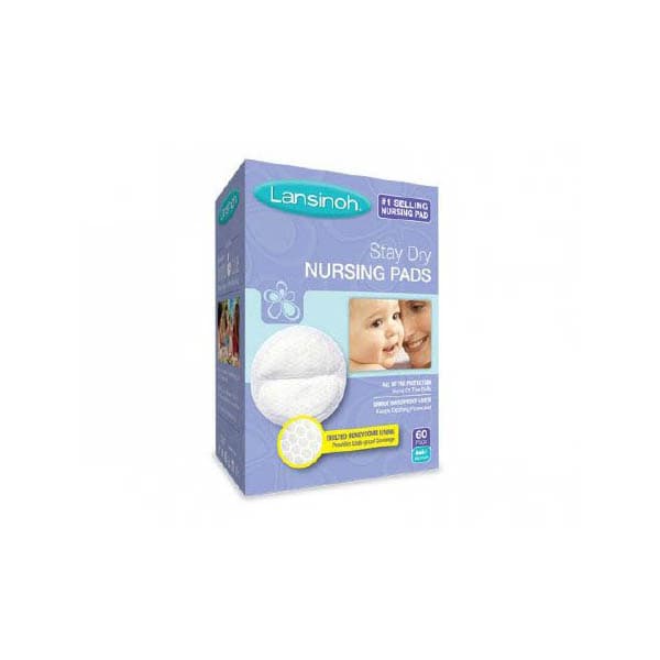 Lansinoh Stay Dry Nursing Pad, Disposable - Box of 60 - Image 1