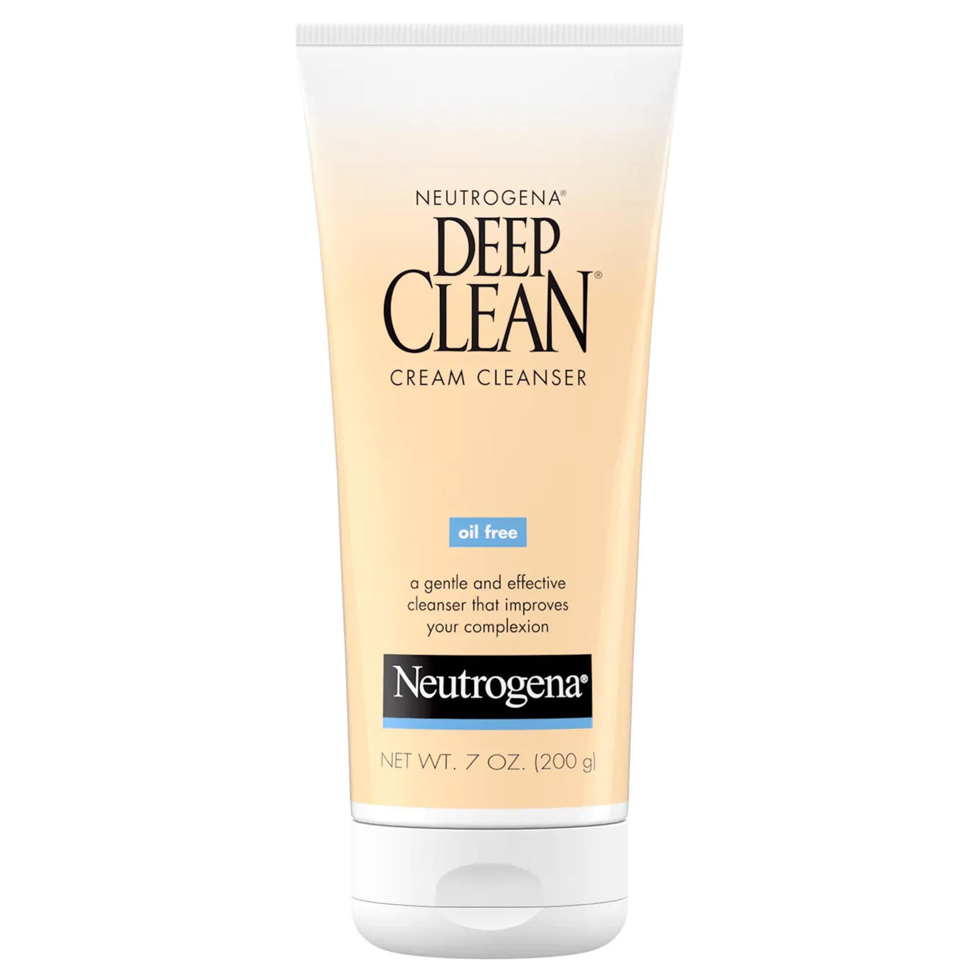 Neutrogena Deep Clean Cream Facial Cleanser, Scented, 7 oz - Each