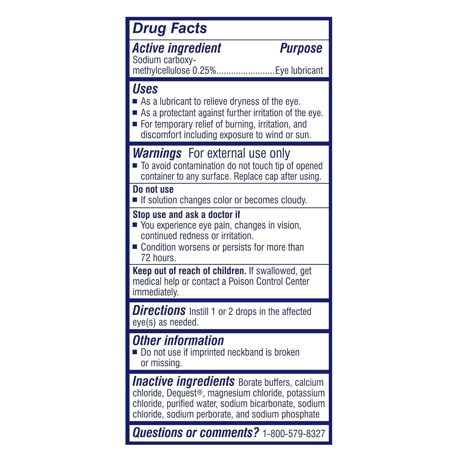 TheraTears Dry Eye Therapy Lubricant Eye Drops, 1 oz - Image 2