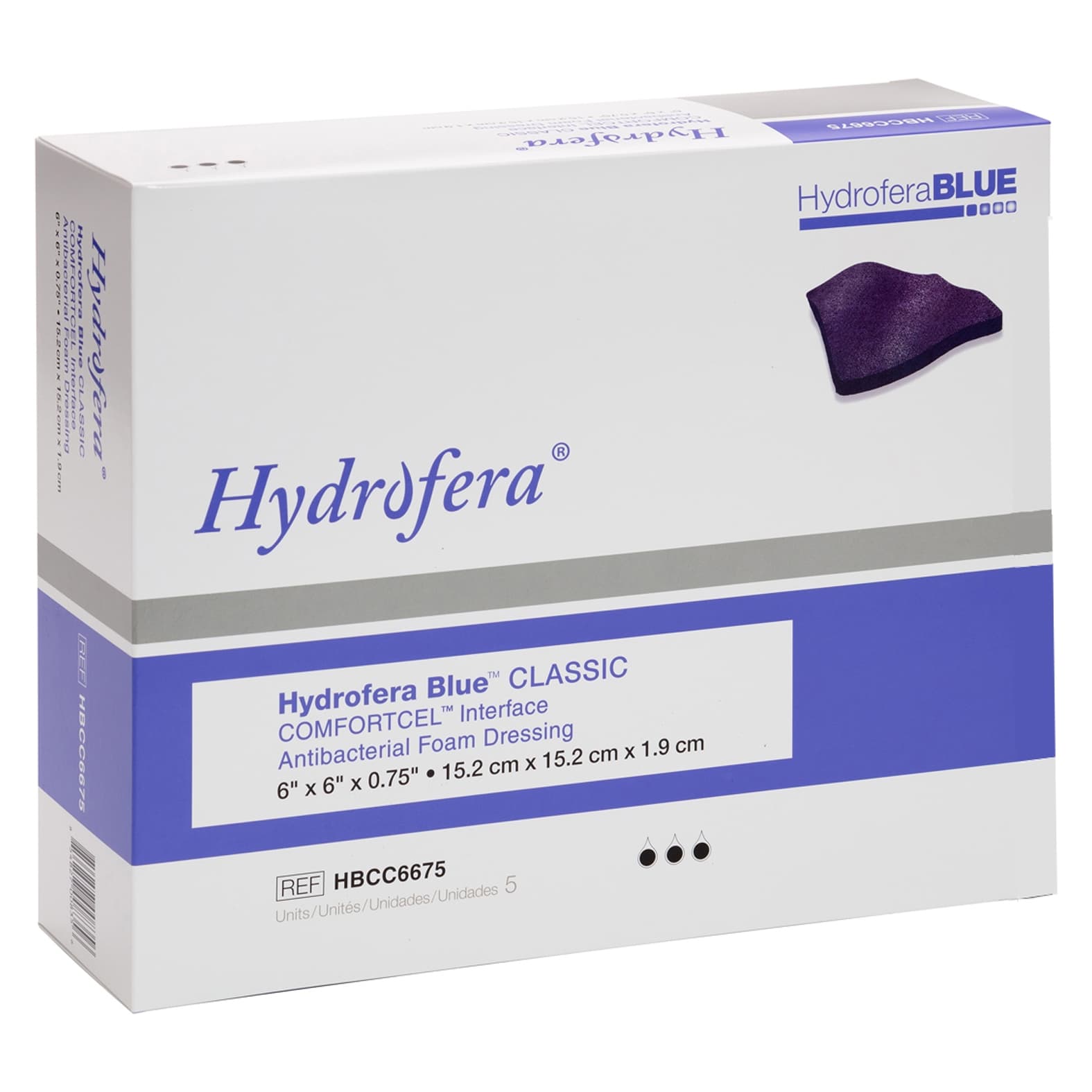 Hydrofera Blue Comfortcel Interface Antibacterial Foam Dressing - Image 6