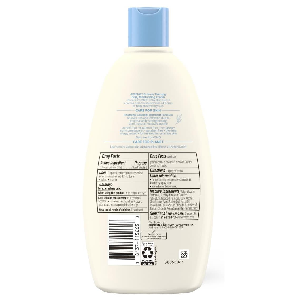Aveeno Eczema Therapy Daily Moisturizing Cream, 12 oz - Image 2