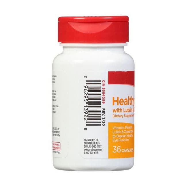 Leader Lutein & Zeaxanthin Healthy Eyes Capsules - Bottle of 36 - Image 3